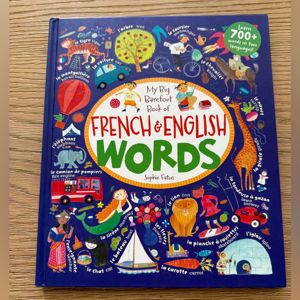 My Big Barefoot Book of French & English Words (French and English Edition)